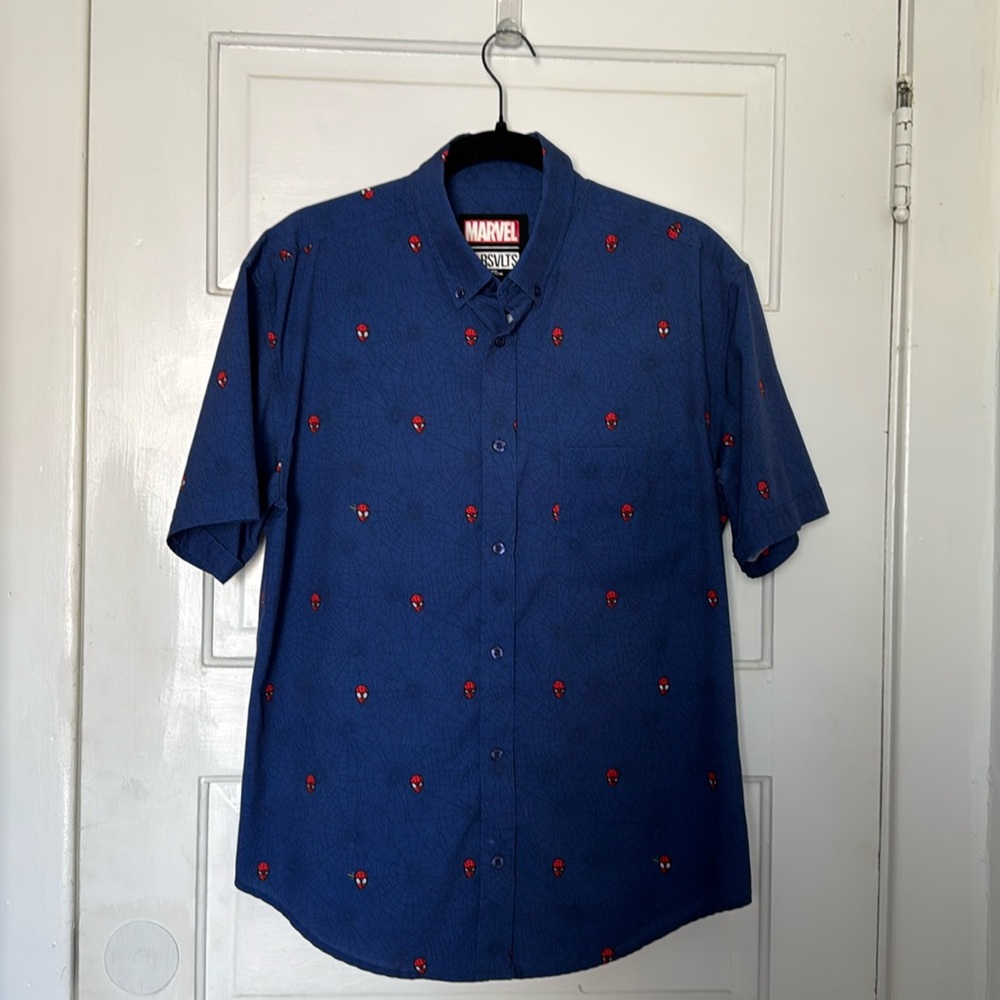 RSVLTS x Marvel spidey web & head shirt